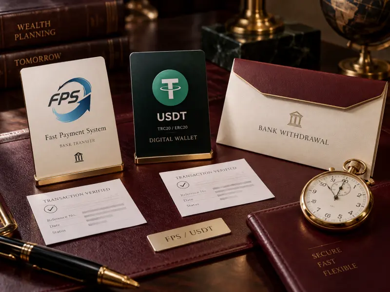 娛樂城轉數快 FPS、USDT 與銀行出金方式比較